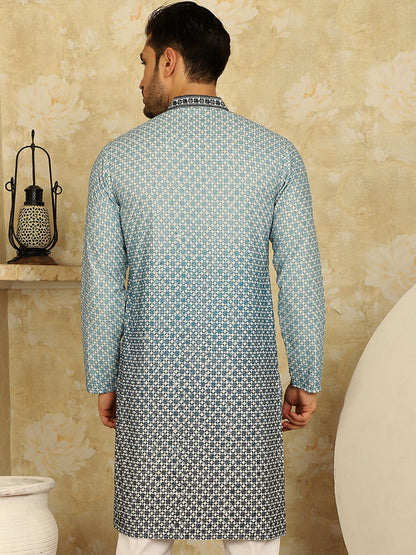 Men'S Sequins Embroidered Kurtas
