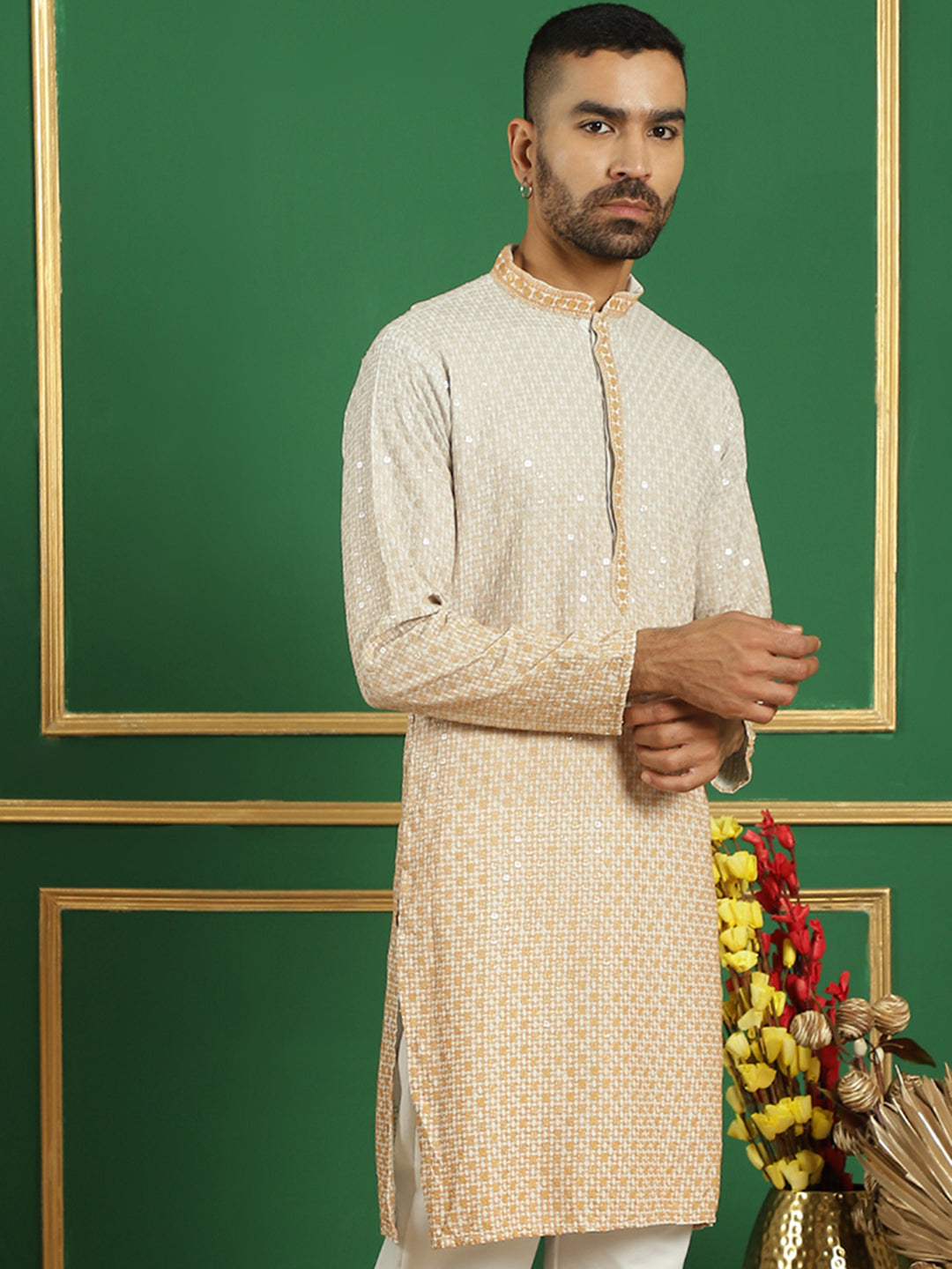 Men'S Embroidered Kurtas