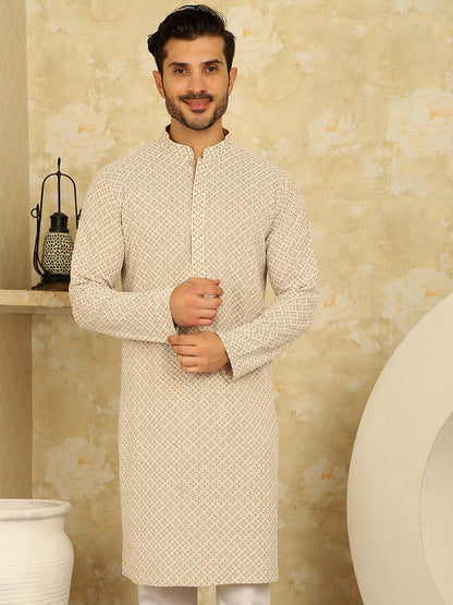 Sequin Embroidered Pure Cotton Kurtas