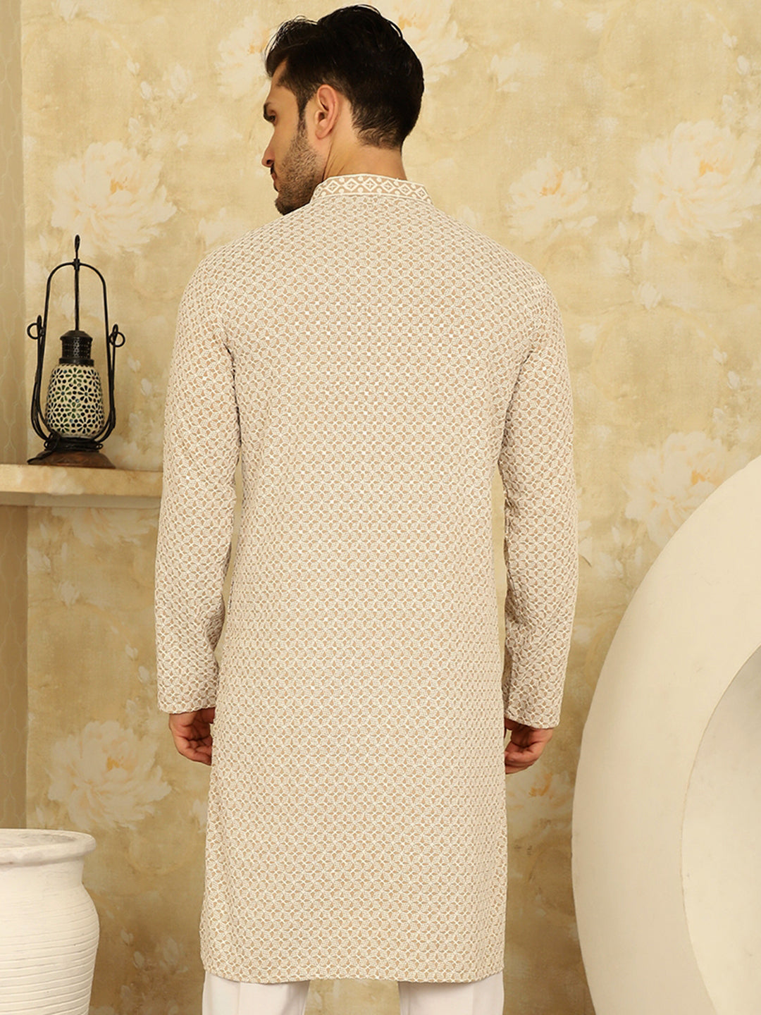 Sequin Embroidered Pure Cotton Kurtas