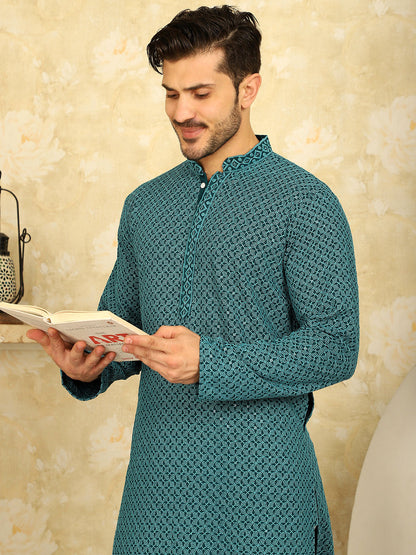 Sequin Embroidered Pure Cotton Kurtas