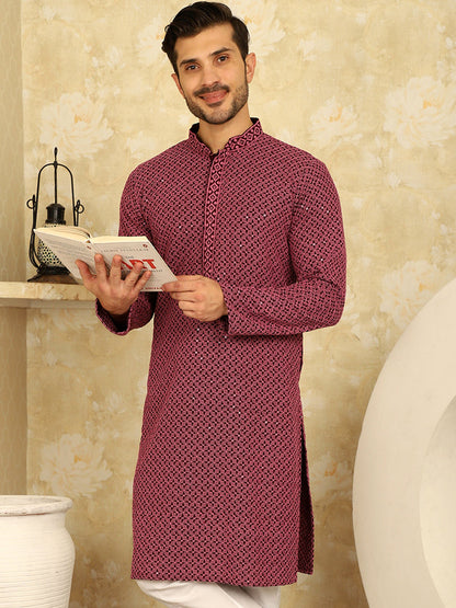 Sequin Embroidered Pure Cotton Kurtas