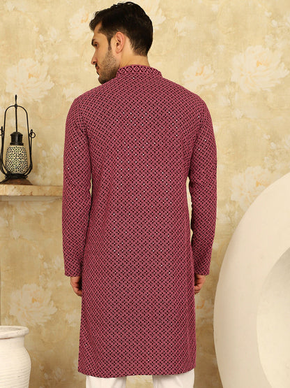 Sequin Embroidered Pure Cotton Kurtas