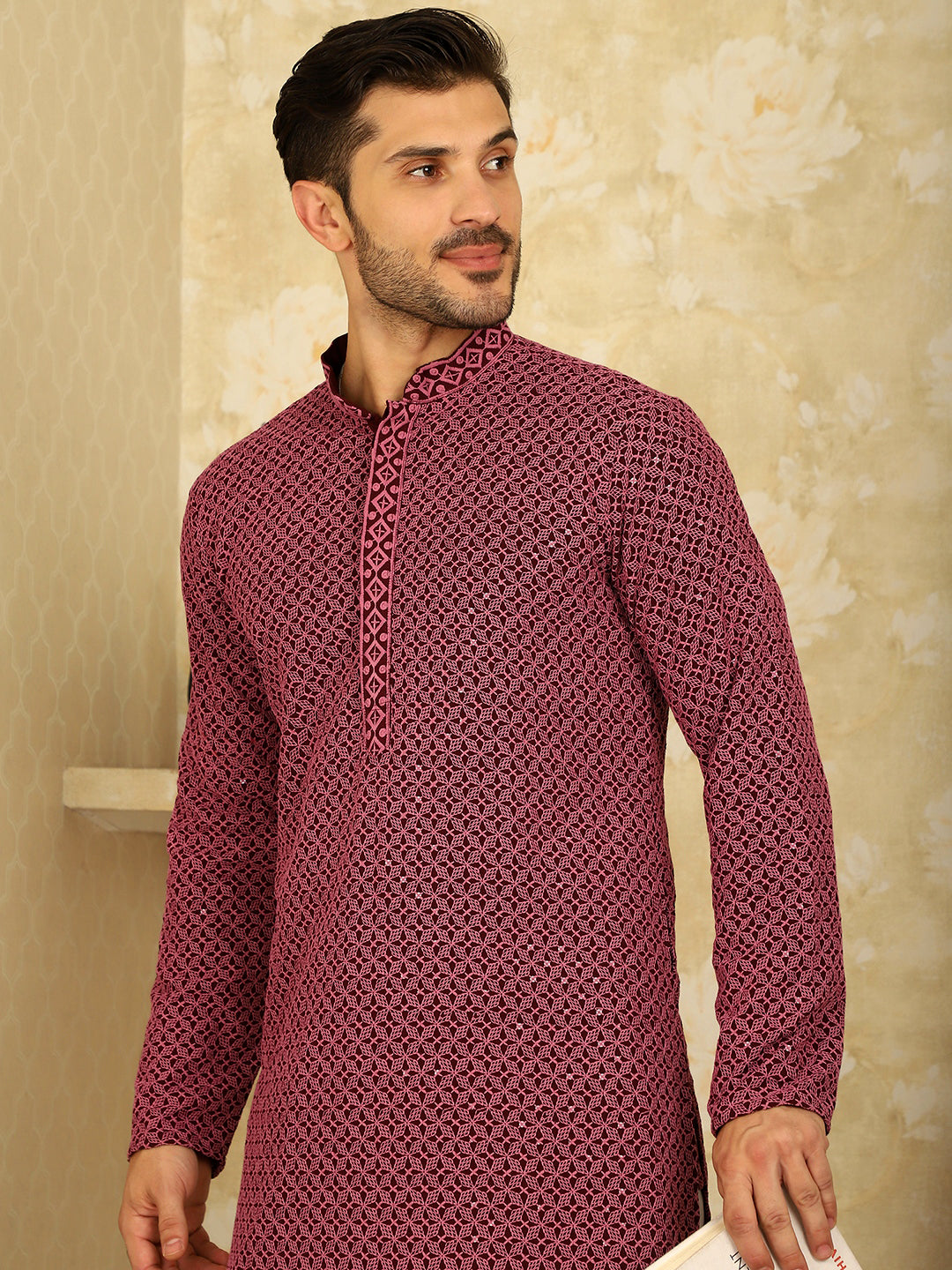 Sequin Embroidered Pure Cotton Kurtas