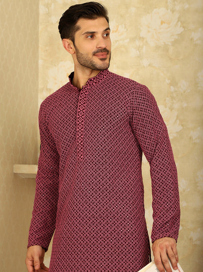 Sequin Embroidered Pure Cotton Kurtas