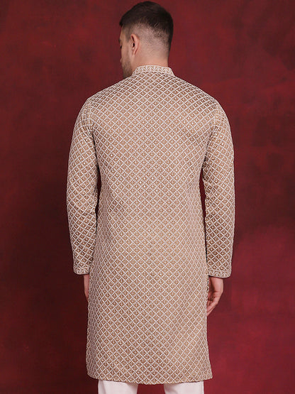 Sequin Chikankari Front Open Kurtas