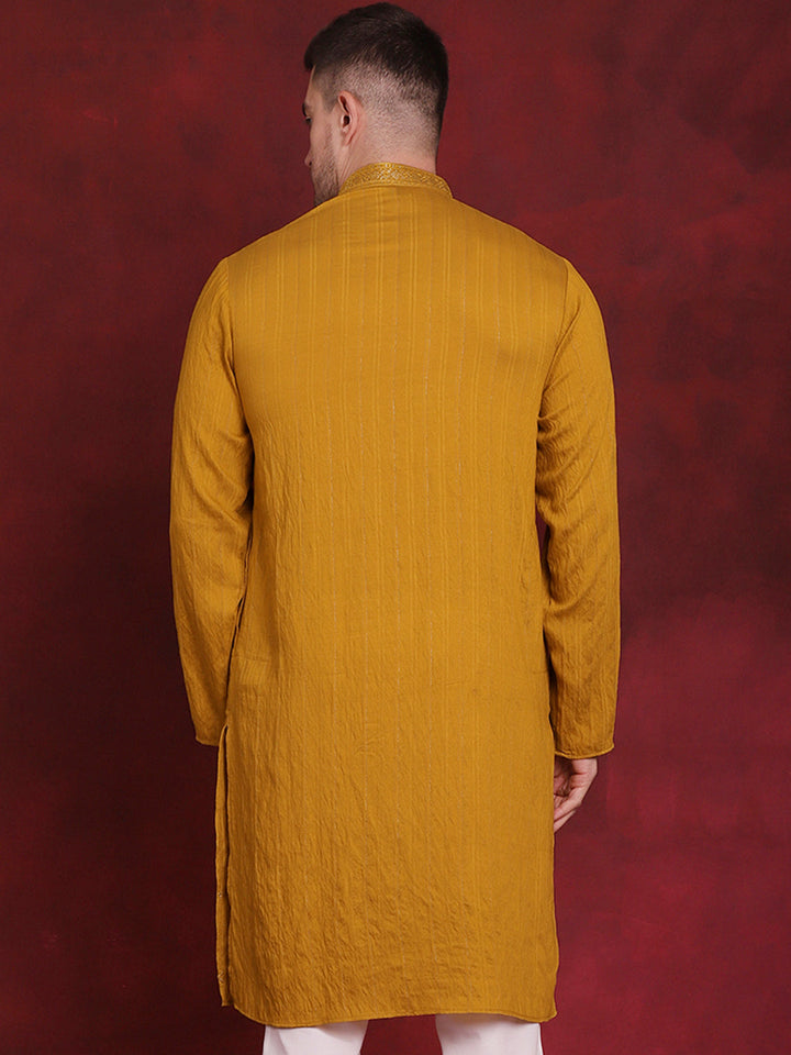 Sequins Embroidered Kurtas For Men