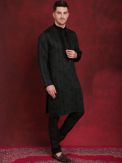 Sequins Embroidered Kurtas For Men