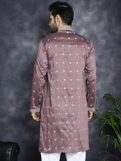Men'S Sequins Embroidered Kurtas