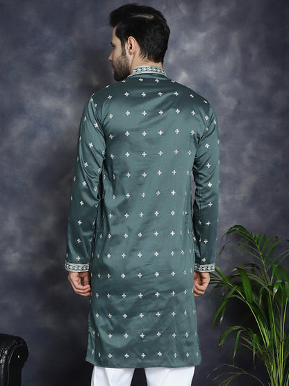 Men'S Sequins Embroidered Kurtas