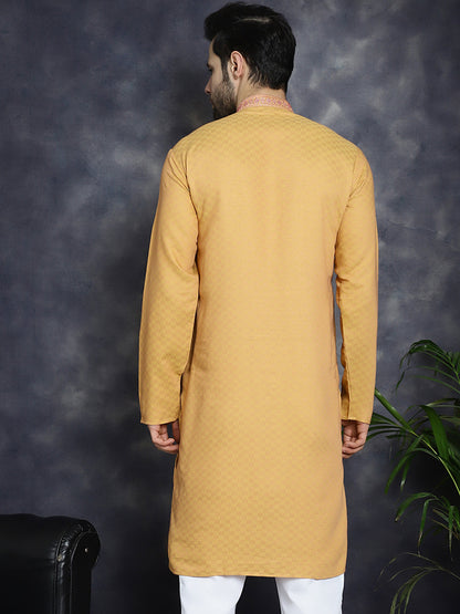 Men'S Sequins Embroidered Kurtas