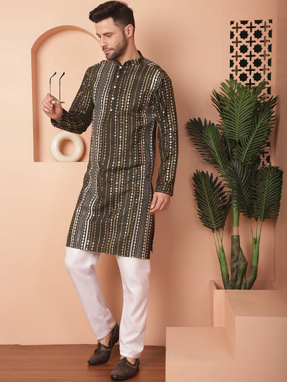 Men'S Mirror Work Kurtas