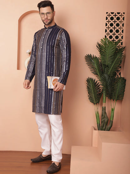 Men'S Mirror Work Kurtas