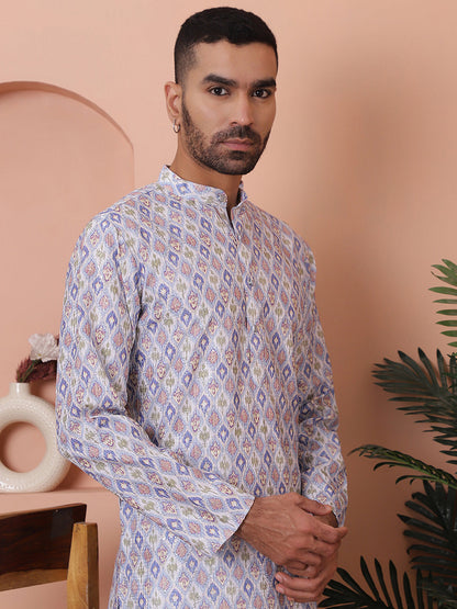 Men'S Printed And Embroidered Kurtas.