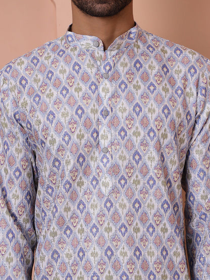 Men'S Printed And Embroidered Kurtas.