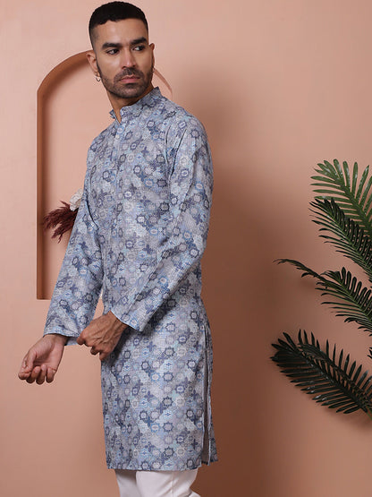 Men'S Printed And Embroidered Kurtas.