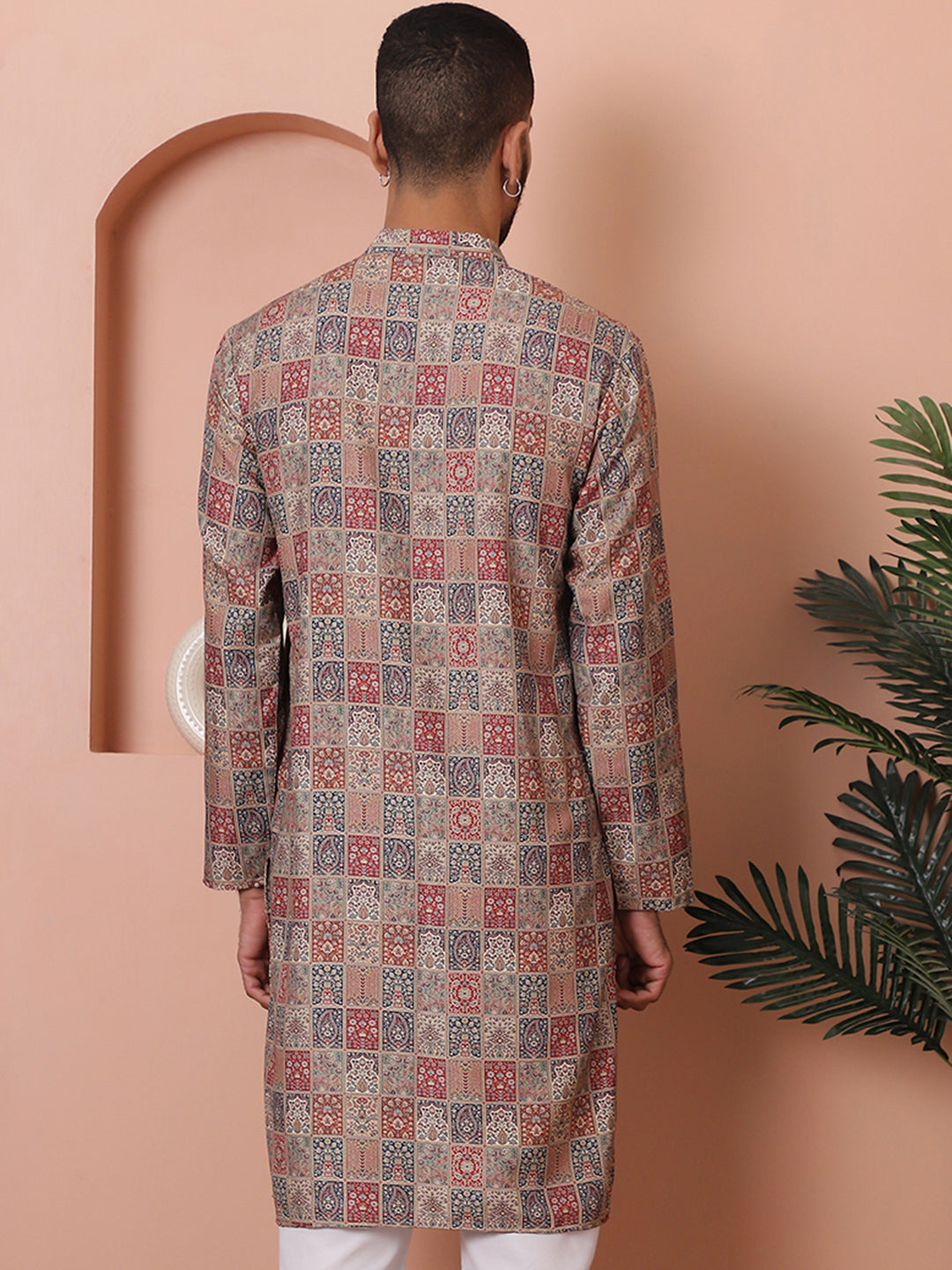 Men Printed Cotton Kurtas.