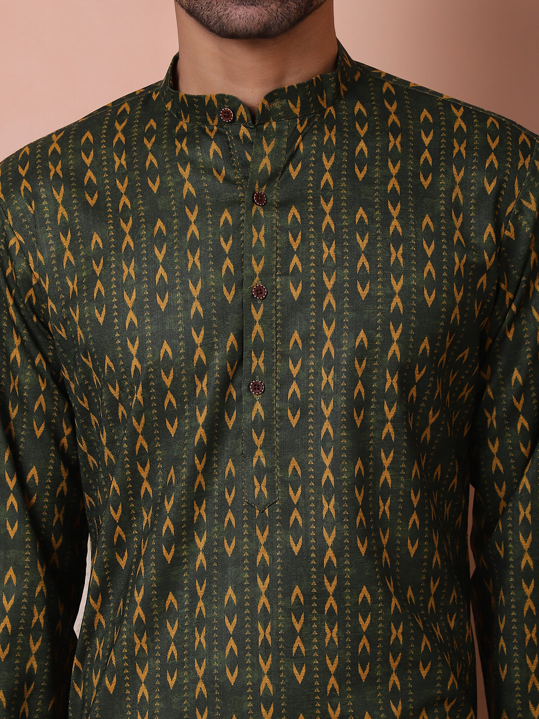 Men Printed Cotton Kurtas.