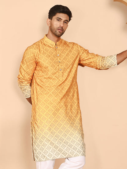 Ombre Printed Kurtas For Men