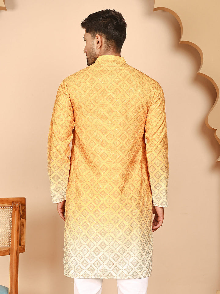 Ombre Printed Kurtas For Men