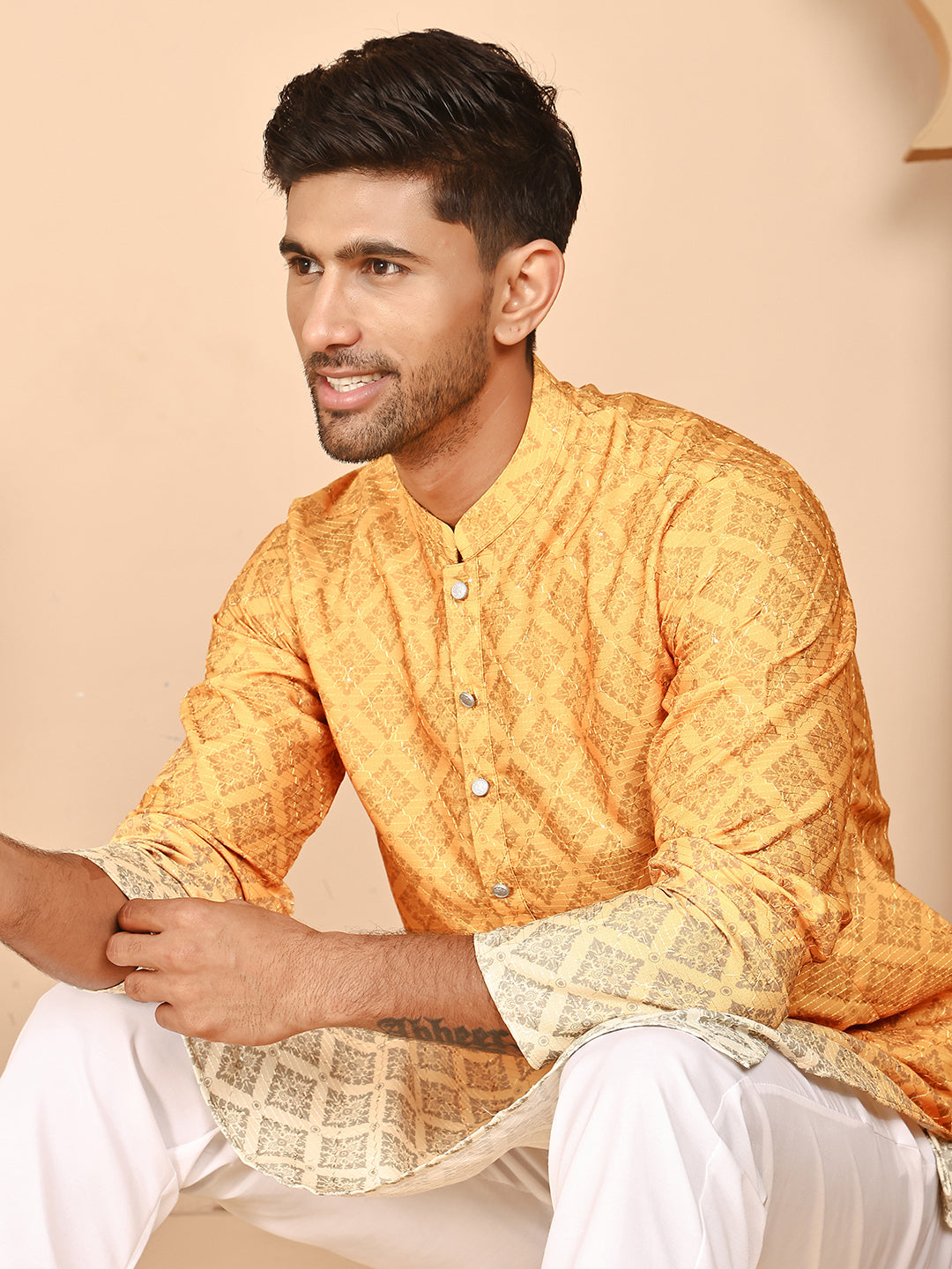 Ombre Printed Kurtas For Men
