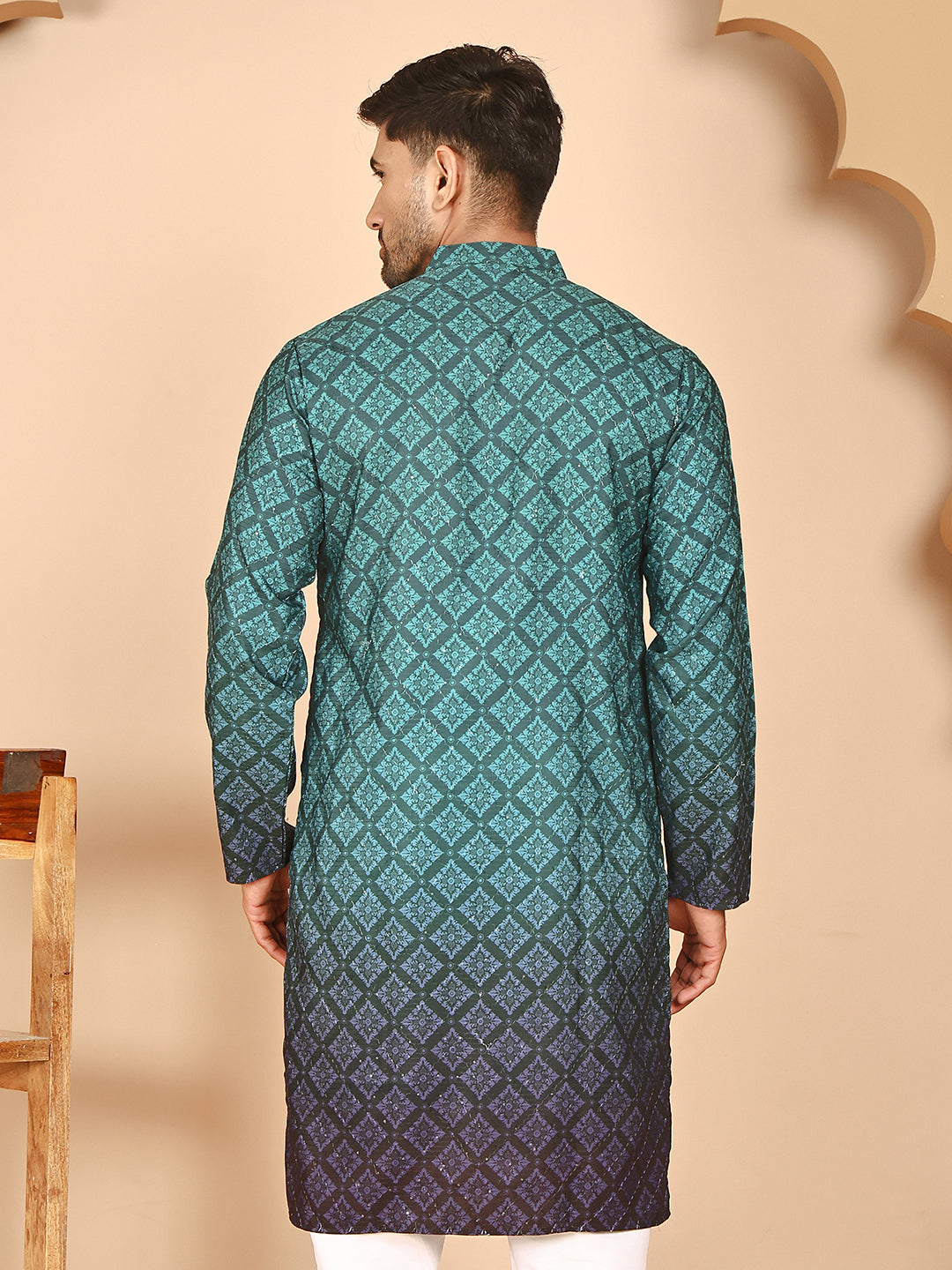 Ombre Printed Kurtas For Men