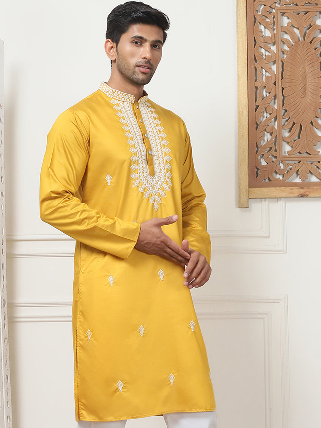 Collar Embroidered &amp; Sequin Kurtas