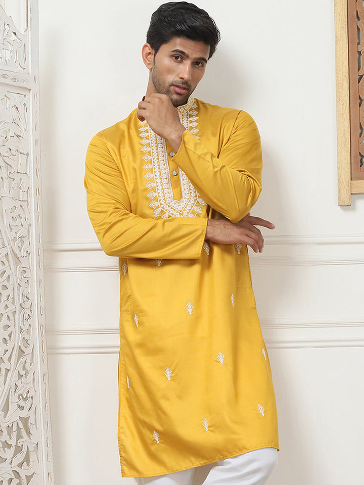 Collar Embroidered &amp; Sequin Kurtas