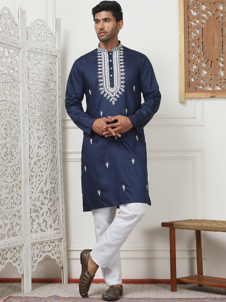 Collar Embroidered &amp; Sequin Kurtas