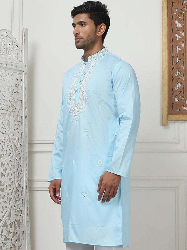 Collar Embroidered &amp; Sequin Kurtas