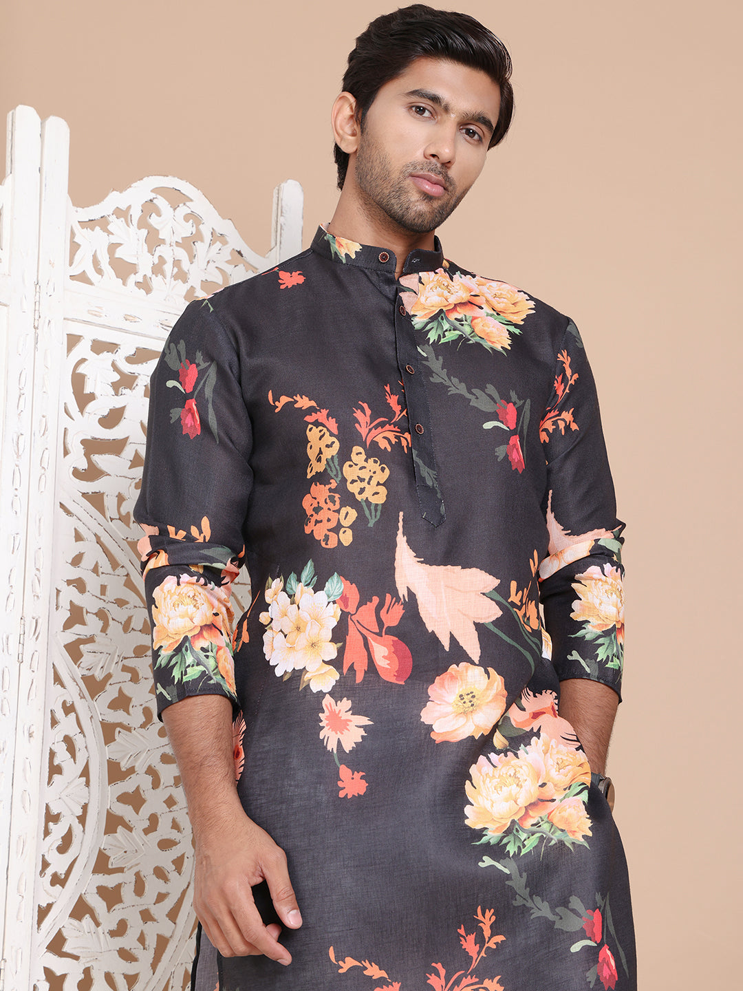 Men'S Printed Pure Cotton Kurtas
