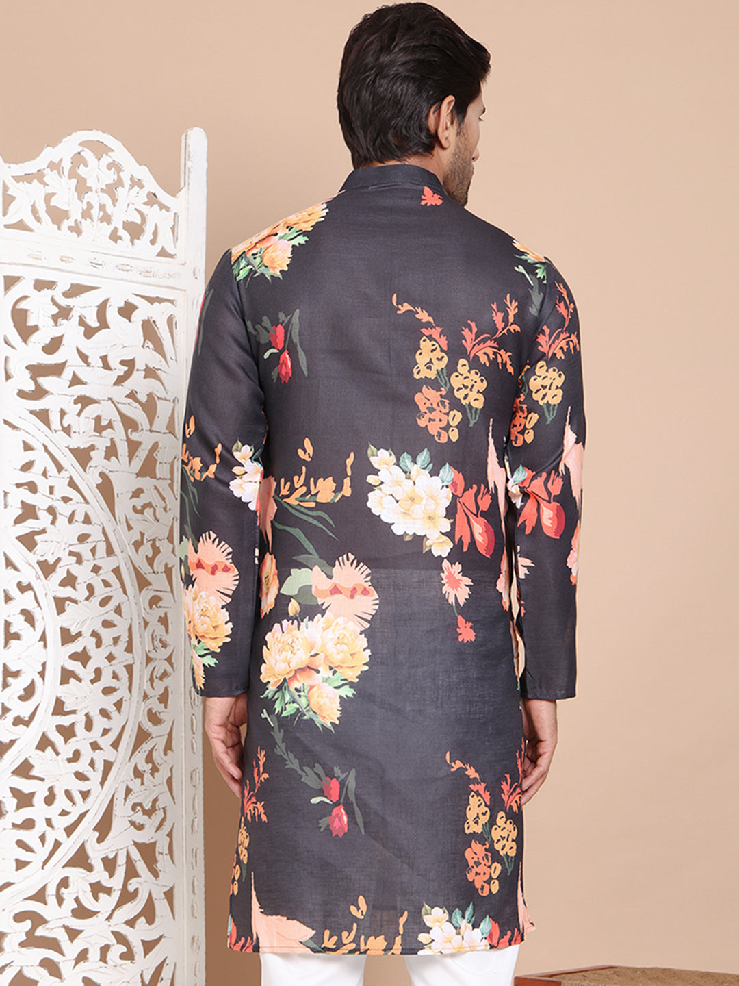 Men'S Printed Pure Cotton Kurtas