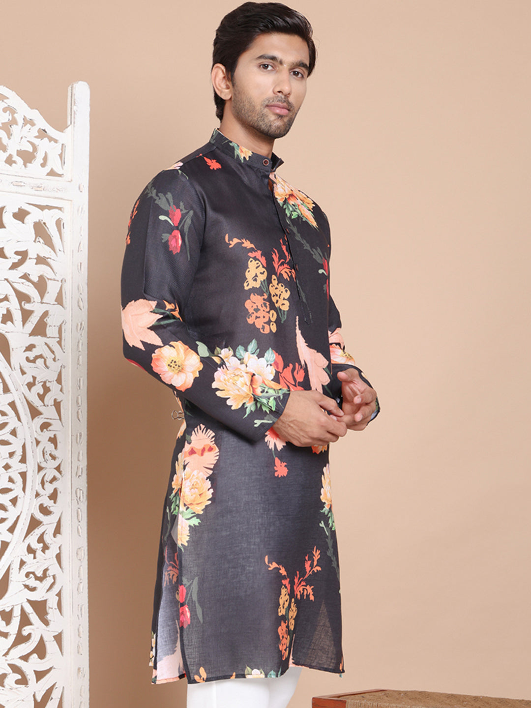 Men'S Printed Pure Cotton Kurtas