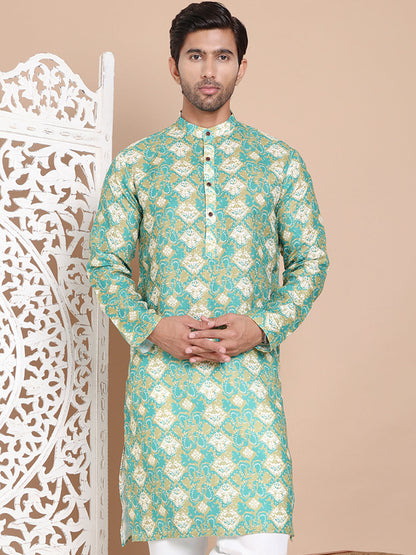 Men'S Printed Pure Cotton Kurtas