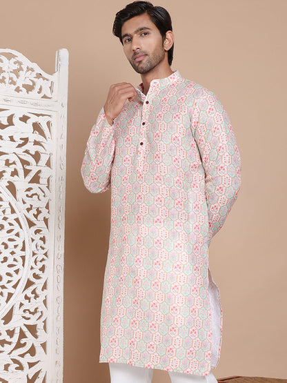 Men'S Printed Pure Cotton Kurtas