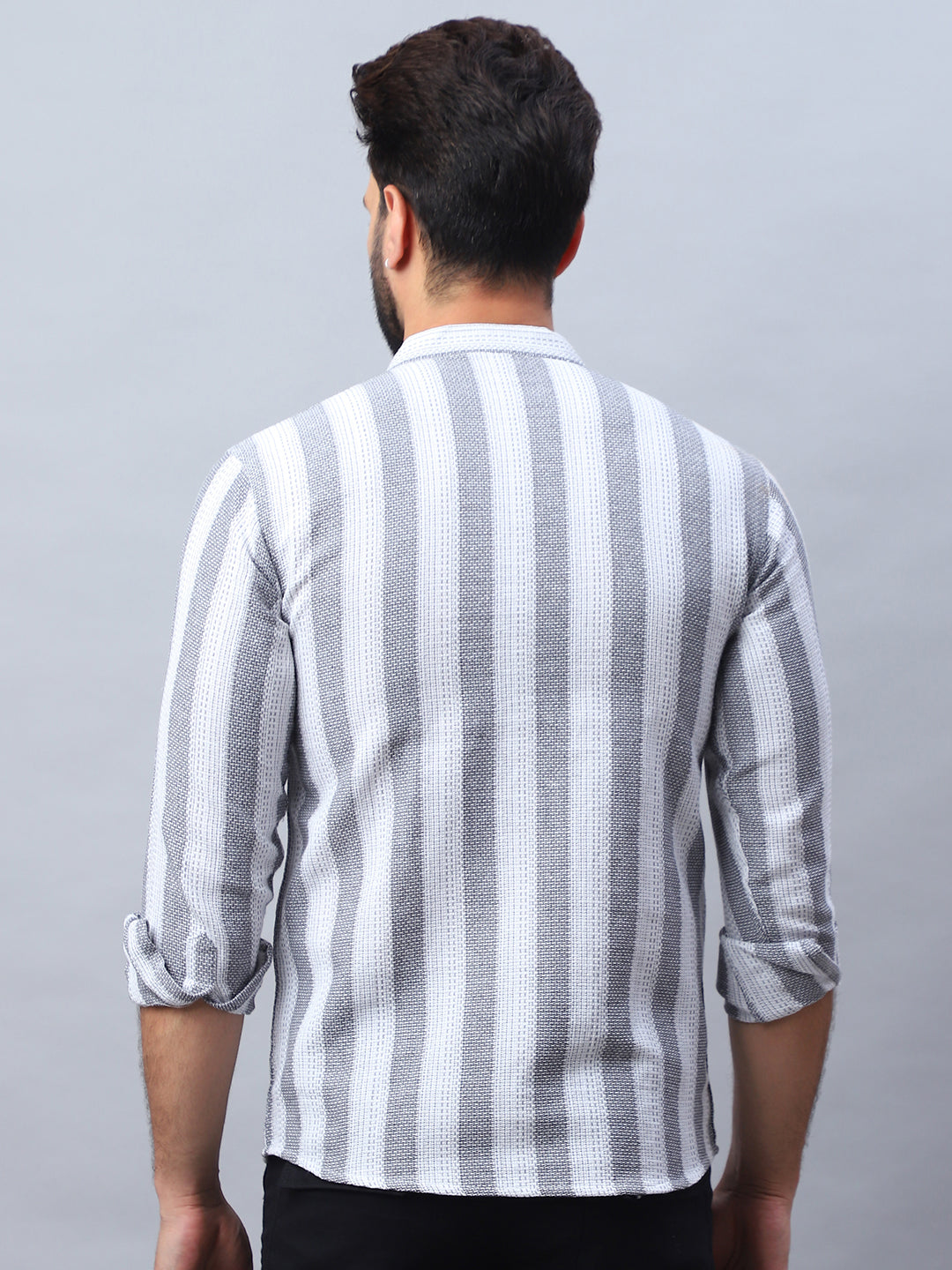 Woven Design Cotton Short Kurta For Men