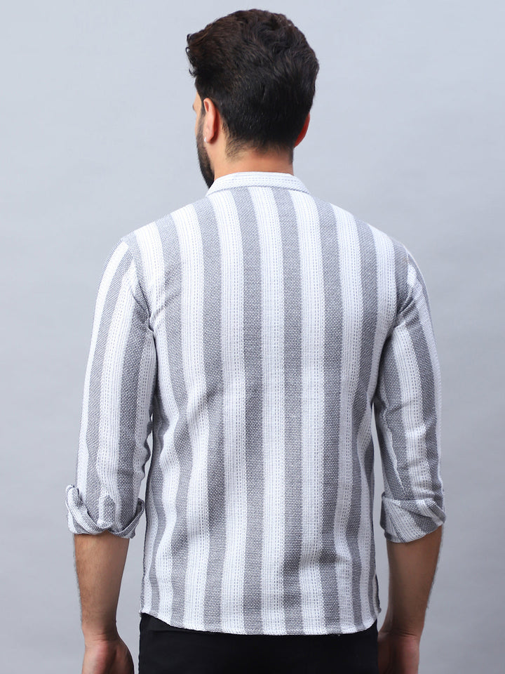 Woven Design Cotton Short Kurta For Men