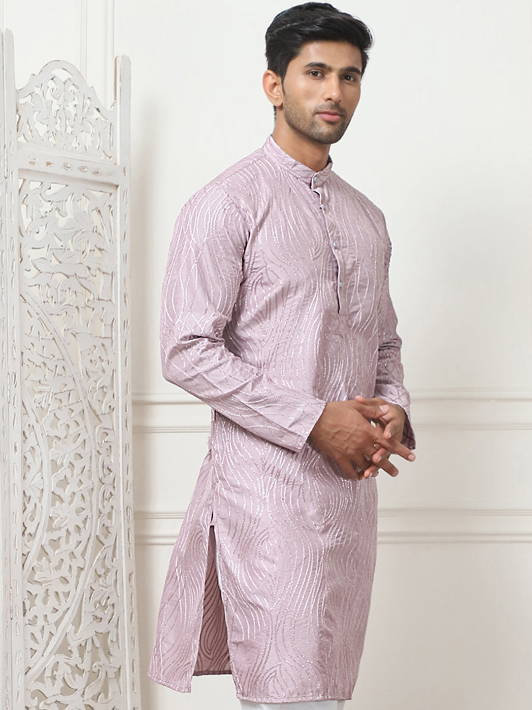 Embroidered Kurta For Men.