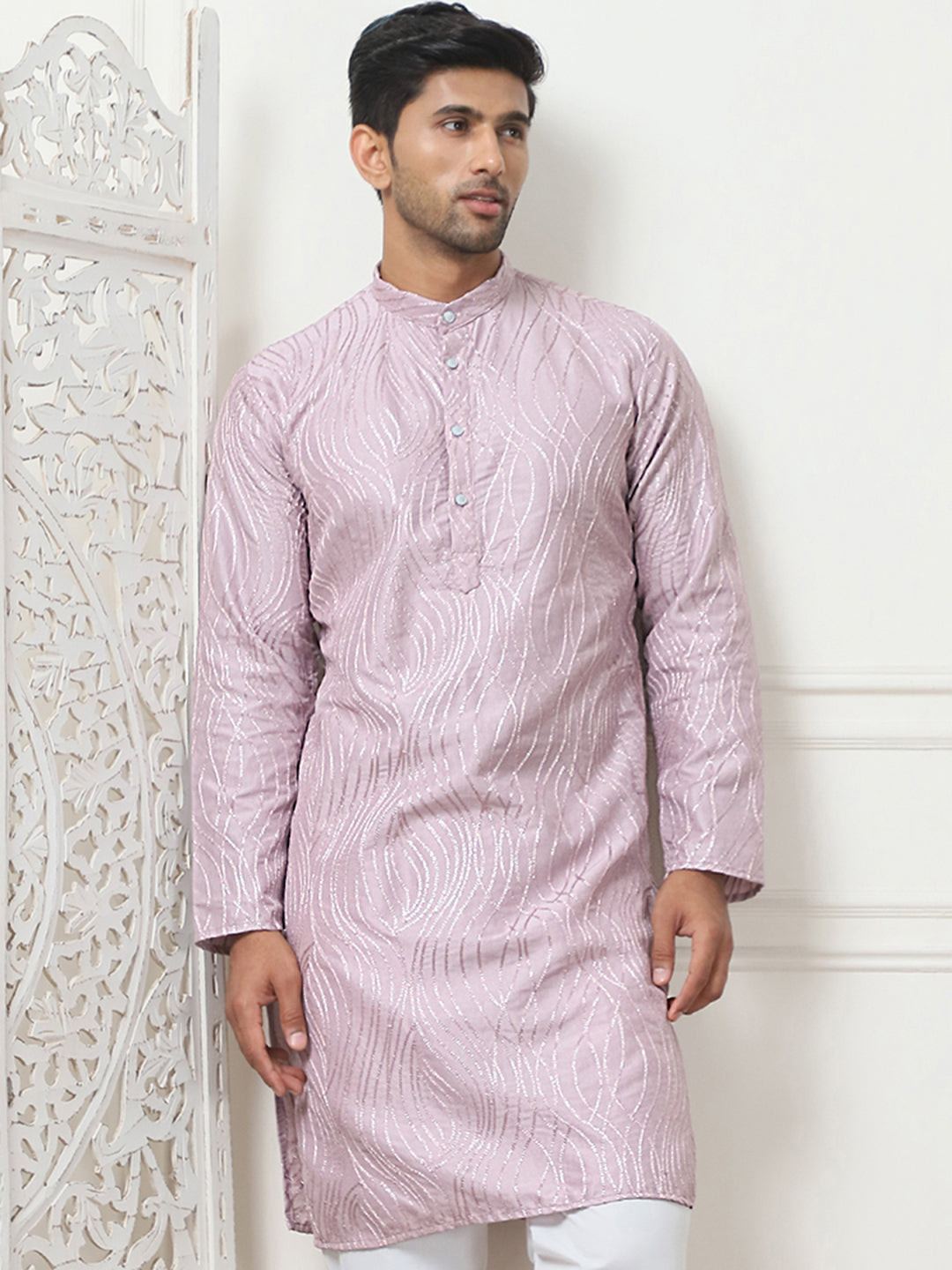 Embroidered Kurta For Men.