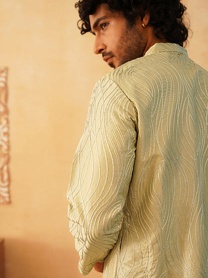 Embroidered Kurta Pyjama For Men.