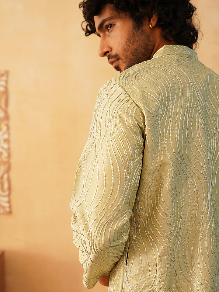 Embroidered Kurta Pyjama For Men.