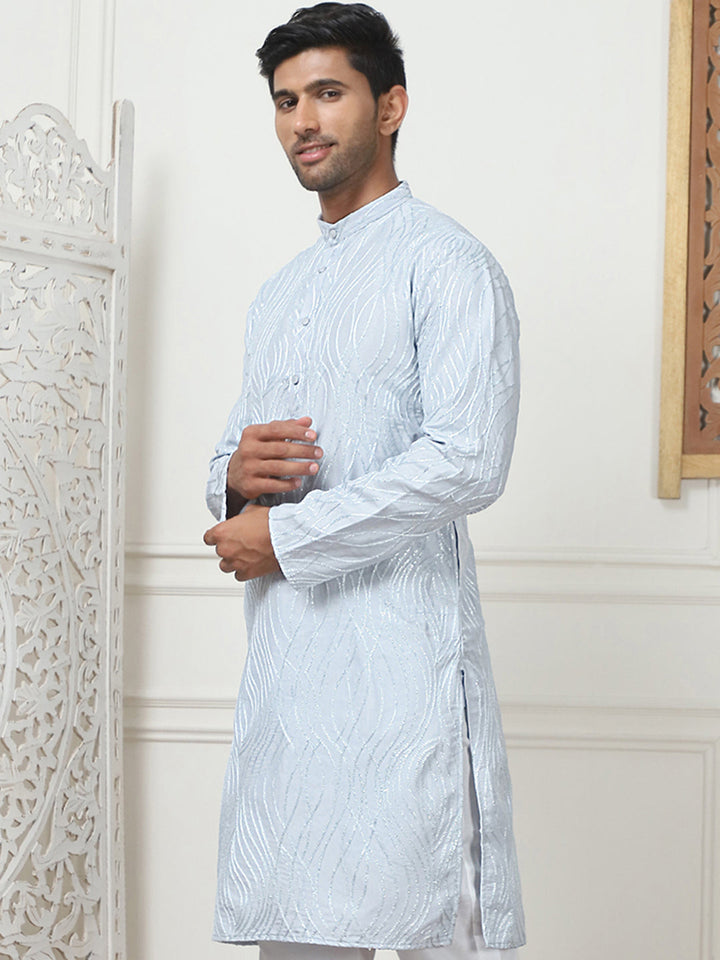 Embroidered Kurta For Men.