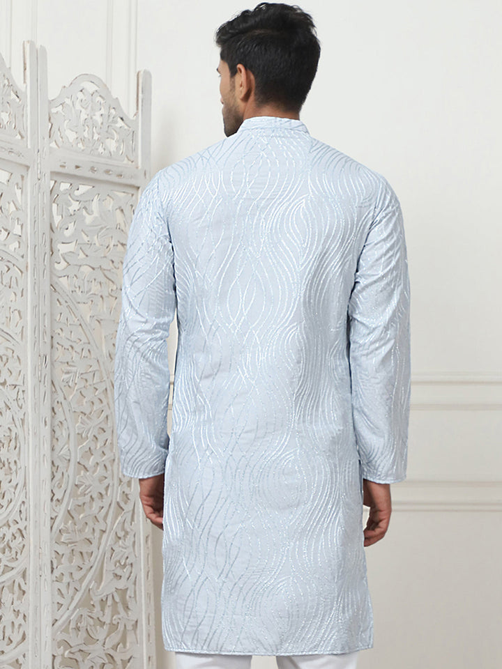 Embroidered Kurta For Men.