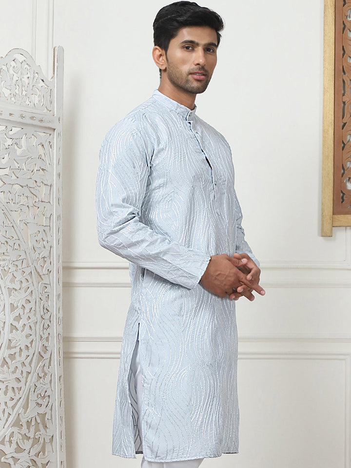 Embroidered Kurta For Men.