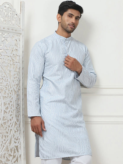 Embroidered Kurta For Men.