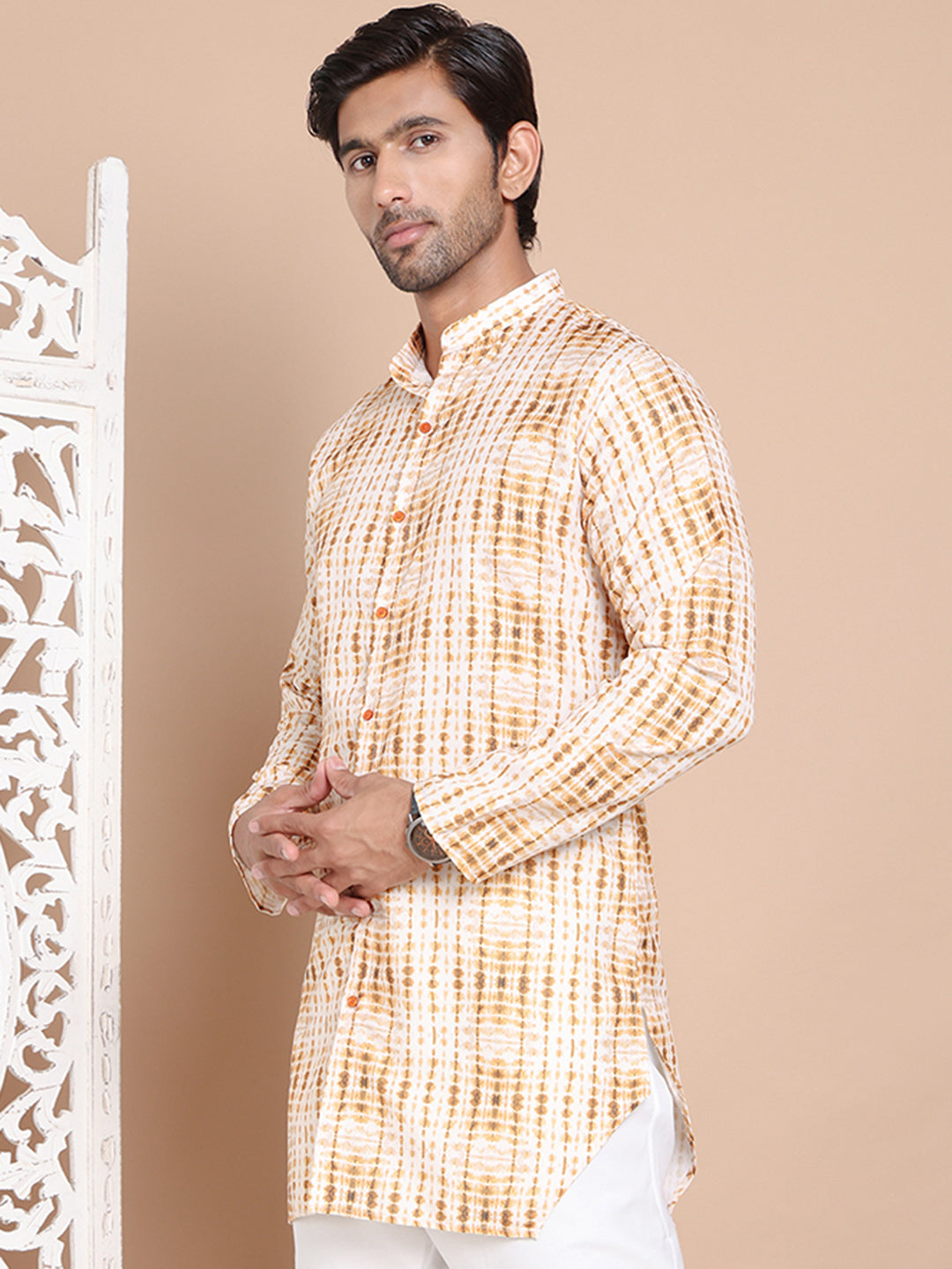 Printed Front Open Kurtas