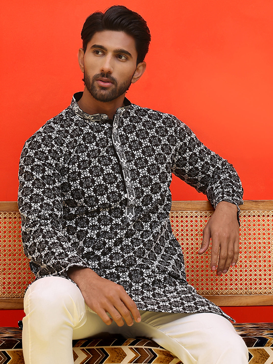 Embroidered Kurtas For Men.