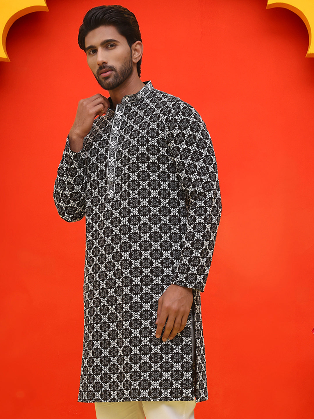 Embroidered Kurtas For Men.