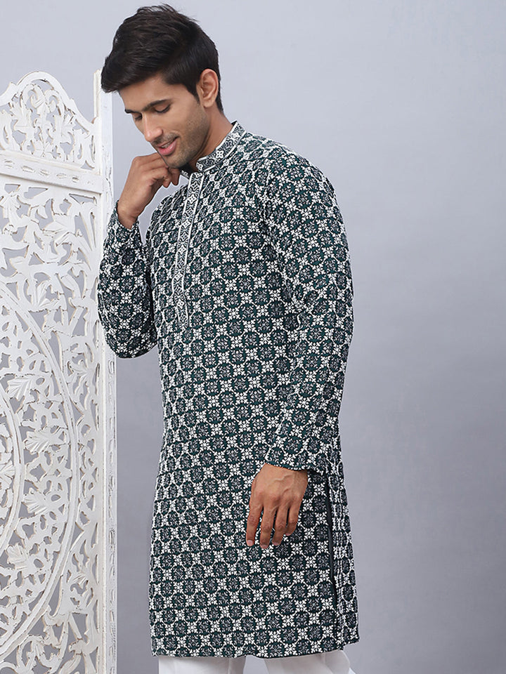 Embroidered &amp; Sequins Kurtas For Men.