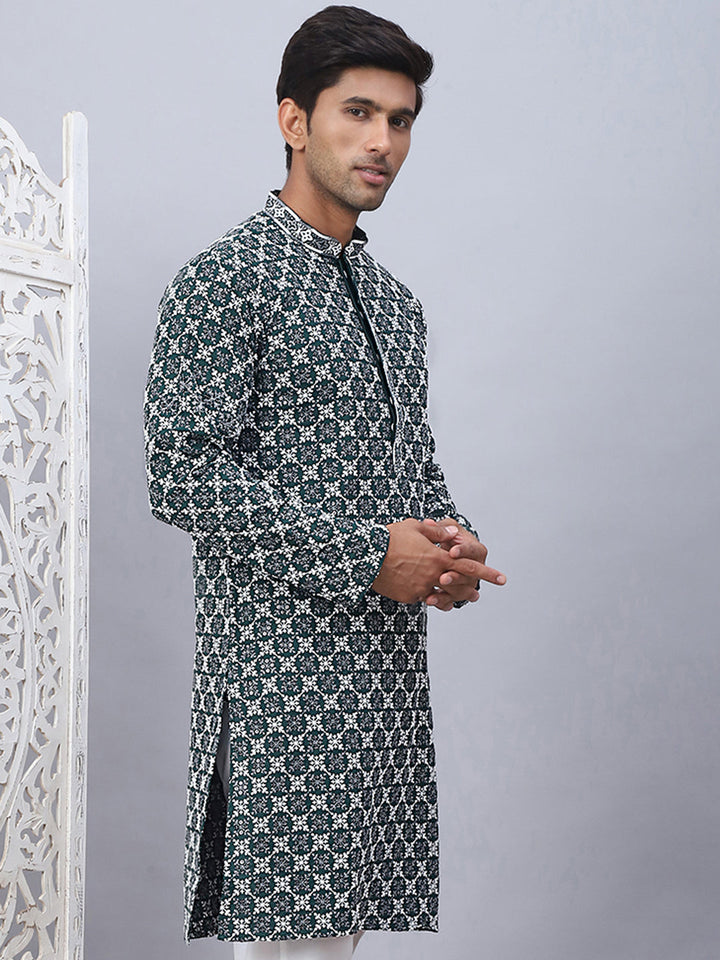 Embroidered &amp; Sequins Kurtas For Men.